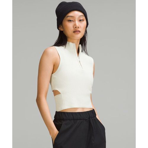 – Sweater mit offenem Rücken und halblangem Reißverschluss für Frauen – Weiß – Größe XL - lululemon - Modalova