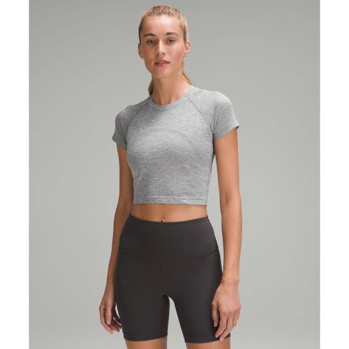 – Swiftly Tech Crop-Kurzarmshirt 2.0 für Frauen – Grau – Größe 12 - lululemon - Modalova