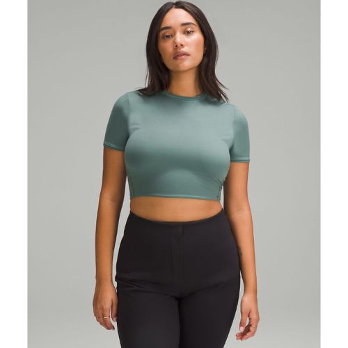– Crop-T-Shirt mit Rundhalsausschnitt für Frauen – Grün – Größe M - lululemon - Modalova