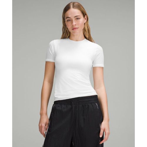 – Wundermost Hüftlanges Kurzarmshirt mit Rundhalsausschnitt aus Ultra-Soft Nulu für Frauen – Größe XS - lululemon - Modalova