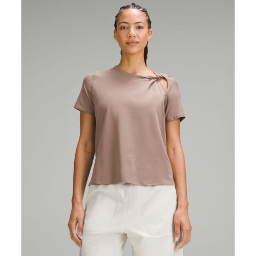 – Baumwoll-T-Shirt mit Twist-Detail and der Schulter für Frauen – Größe XL - lululemon - Modalova