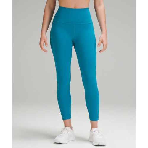 Mit Taschen, Mit Zugband. Designt für Fitness. Sollte kurz über dem Knöchel enden. lululemon – Wunder Train Leggings mit hohem Bund und Taschen f - 147027151 - Modalova