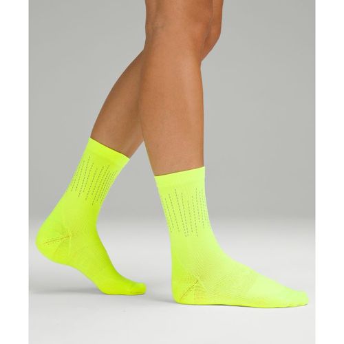 – Power Stride Crew-Socken Reflektierend für Frauen – Gelb/Neon – Größe L - lululemon - Modalova