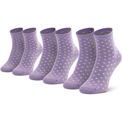 Set di 3 paia di calzini lunghi da donna - Sebby Glitter Long 17114772 Purple Rose - Pieces - Modalova