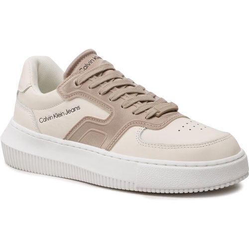 Sneakers - Chunky Cupsole Satin Wn YW0YW00923 Creamy White/Merino 0K7 - Calvin Klein Jeans - Modalova