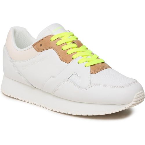 Sneakers - Retro Runner Fluo Contrast YM0YM00619 White/Ancient White 0LA - Calvin Klein Jeans - Modalova