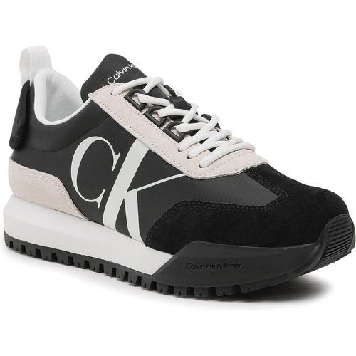 Sneakers - Toothy Runner Laceup Mix Pearl YW0YW01100 Black/Pearlized Creamy White BEH - Calvin Klein Jeans - Modalova