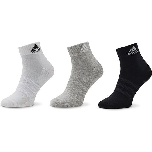 Set di 3 paia di calzini corti unisex - Cushioned Sportswear IC1281 Medium Grey Heather/White/Black - Adidas - Modalova