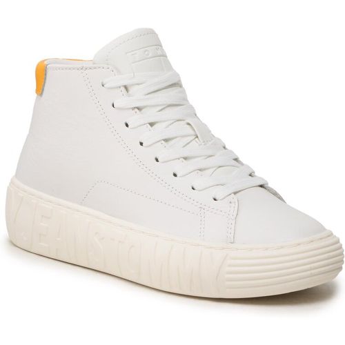Sneakers - Tjw New Cupsole Leather Mc EN0EN02213 Ecru YBL - Tommy Jeans - Modalova