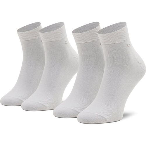 Set di 2 paia di calzini corti da uomo - 701218706 White 002 - Calvin Klein - Modalova