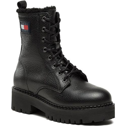 Stivaletti - Tjw Urban Boot Tumbled Ltr Wl EN0EN02317 Black BDS - Tommy Jeans - Modalova