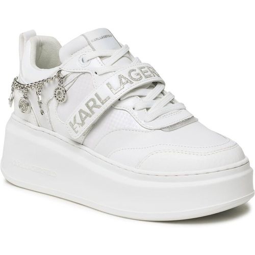 Sneakers - KL63540F White Lthr W/Silver - Karl Lagerfeld - Modalova