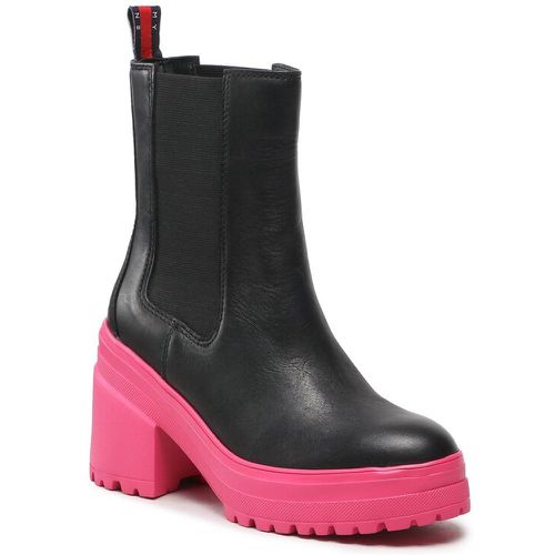 Tronchetti - Color Outsole Boot EN0EN02160 Black/Jewel Pink 0GK - Tommy Jeans - Modalova