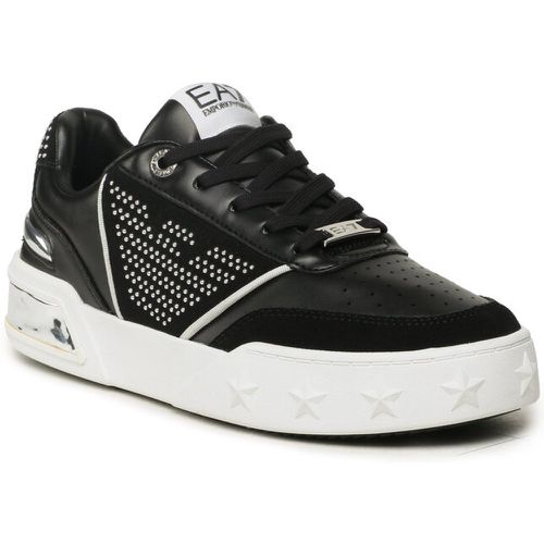 Sneakers - X7X006 XK296 N441 Black/White/Silver - EA7 Emporio Armani - Modalova