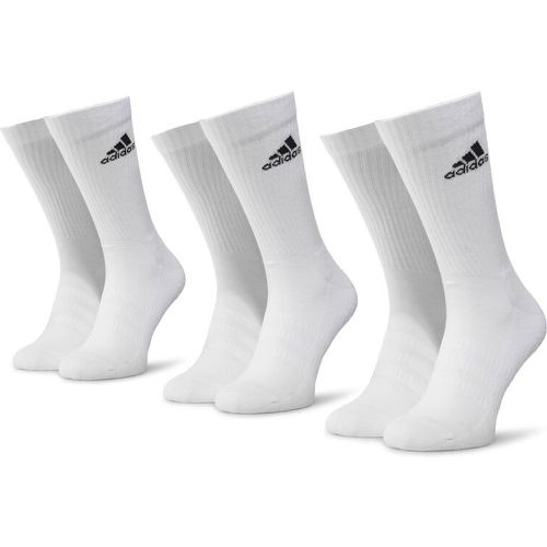 Set di 3 paia di calzini lunghi unisex - Cush Crw 3PP DZ9356 White/White/Black - Adidas - Modalova