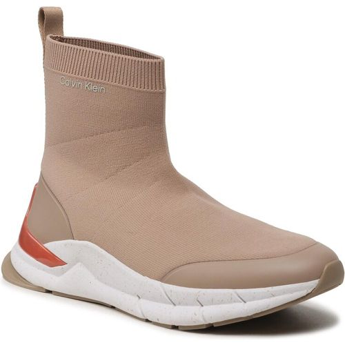 Sneakers - Sockboot Runner HM0HM01241 Silver Mink A04 - Calvin Klein - Modalova