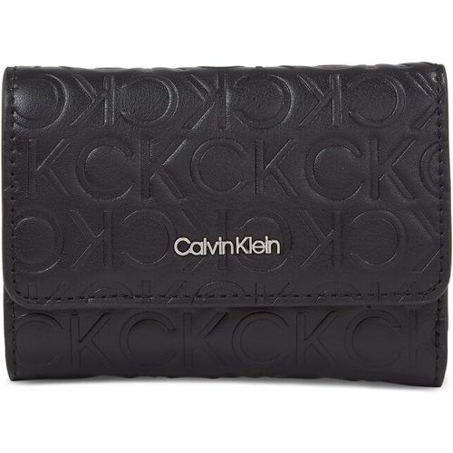 Portafoglio da donna - Ck Must Trifold Sm Emb K60K611325 Ck Black BAX - Calvin Klein - Modalova