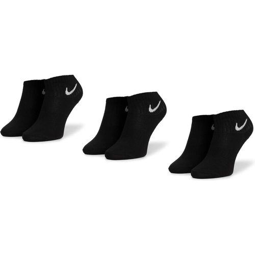 Set di 3 paia di calzini corti unisex - SX7677 010 Nero - Nike - Modalova