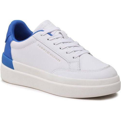 Sneakers - Feminine Sneaker With Color Pop FW0FW06896 White/Electric Blue 0LA - Tommy Hilfiger - Modalova