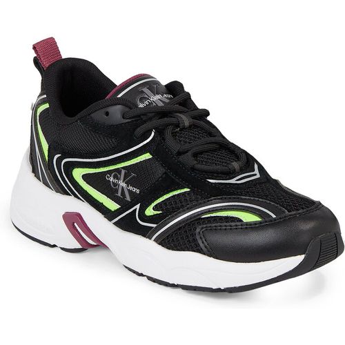 Sneakers - Retro Tennis Su-Mesh Wn YW0YW00891 Black/Amethyst/Lime 0GV - Calvin Klein Jeans - Modalova