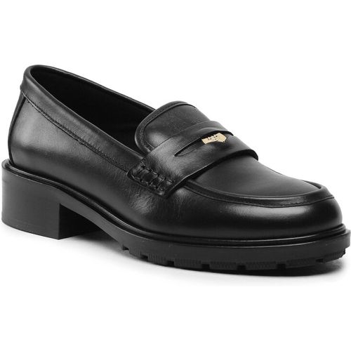 Chunky loafers - Iconic Loafer FW0FW07412 Black BDS - Tommy Hilfiger - Modalova