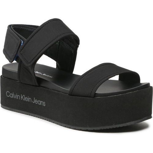 Sandali - Flatform Sandal Softny YW0YW00965 Black BDS - Calvin Klein Jeans - Modalova