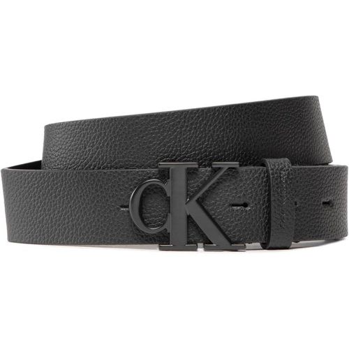 Cintura da uomo - Round Mono Plaque Belt 35Mm K50K509883 BDS - Calvin Klein Jeans - Modalova