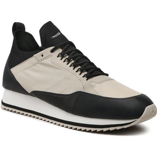 Sneakers - Low Top Lace Up Nylon HM0HM00921 Feather Grey/Black 0IO - Calvin Klein - Modalova