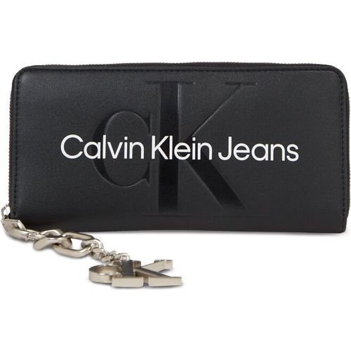 Portafoglio grande da donna - Gifting Zip Around/Keyfob K60K611419 Black BDS - Calvin Klein Jeans - Modalova