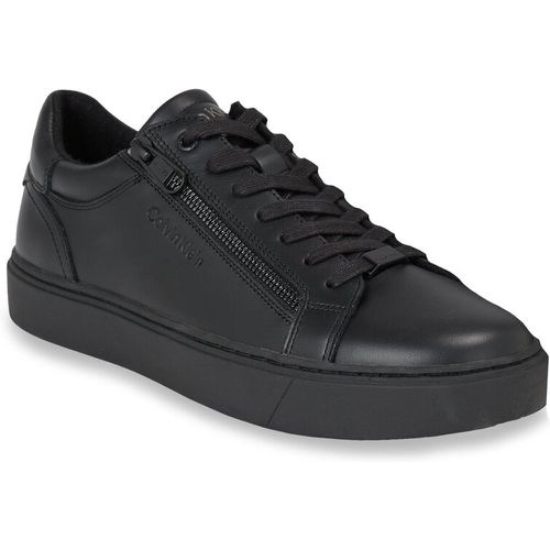 Sneakers - Low Top Lace Up W/Zip Rubb HM0HM01268 Triple Black 0GJ - Calvin Klein - Modalova