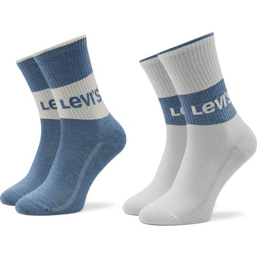 Set di 2 paia di calzini lunghi unisex - 701218215 Blue Combo - Levi's® - Modalova