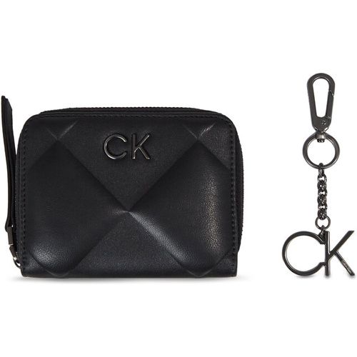 Set regali - Ck Quilt Wallet Md/ Key Chain K60K611329 Ck Black BAX - Calvin Klein - Modalova