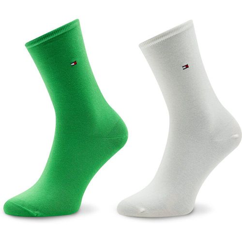 Set di 2 paia di calzini lunghi da donna - 371221 Green/Marshmallow 091 - Tommy Hilfiger - Modalova