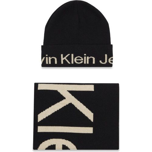 Set berretto e sciarpa - Gifting Mono Beanie/Scarf K60K611421 Black BDS - Calvin Klein Jeans - Modalova