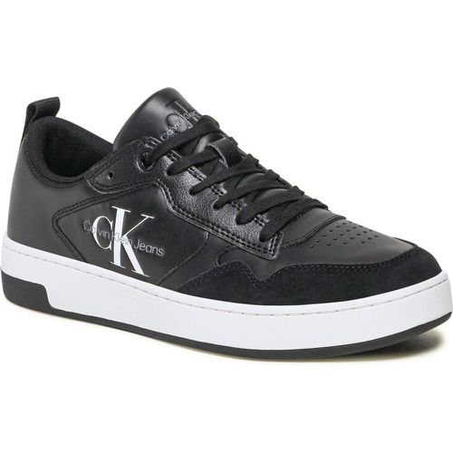 Sneakers - Basket Cupsole Low Lth Mono YM0YM00574 Black/White 0GJ - Calvin Klein Jeans - Modalova