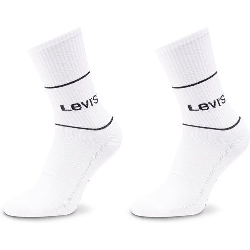 Set di 2 paia di calzini lunghi unisex - 701210567 White - Levi's® - Modalova
