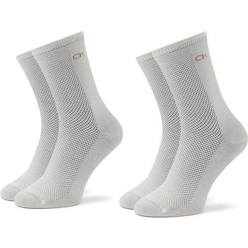 Set di 2 paia di calzini lunghi da donna - 701219861 White 001 - Calvin Klein - Modalova