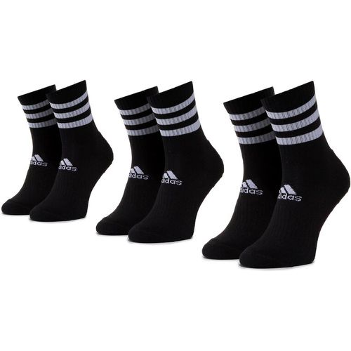 Set di 3 paia di calzini lunghi unisex - 3s Csh Crw3p DZ9347 Black/Black/Black - Adidas - Modalova