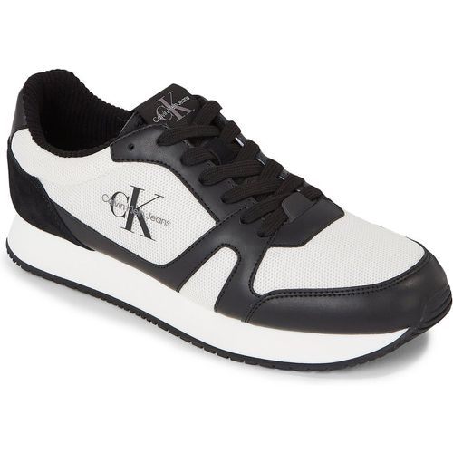 Sneakers - Retro Runner Low Lace Up Cut Out YM0YM00816 Black/Creamy White 00W - Calvin Klein Jeans - Modalova
