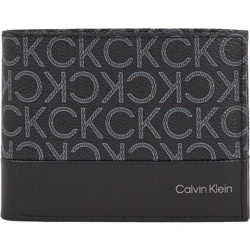 Portafoglio da uomo - Subtle Mono Trifold 10Cc W/Coin K50K509238 Black Classic Mono 01H - Calvin Klein - Modalova