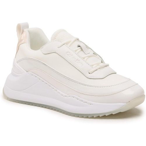 Sneakers - Chunky Internal Wedge Lace Up HW0HW01552 White/Crystal Gray - Calvin Klein - Modalova