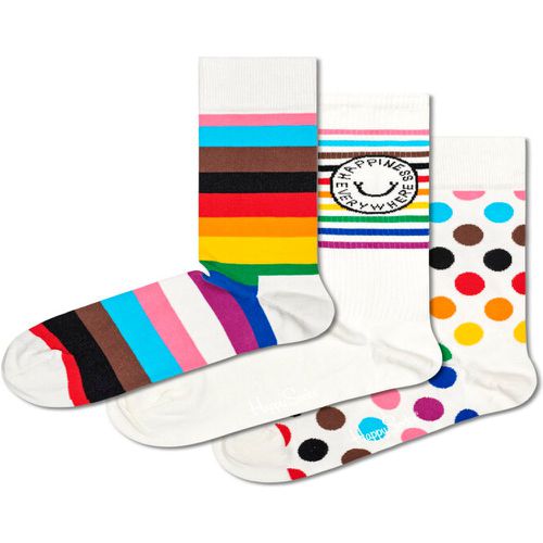 Set di 3 paia di calzini lunghi unisex - XPRE08-1300 Multicolore - Happy Socks - Modalova