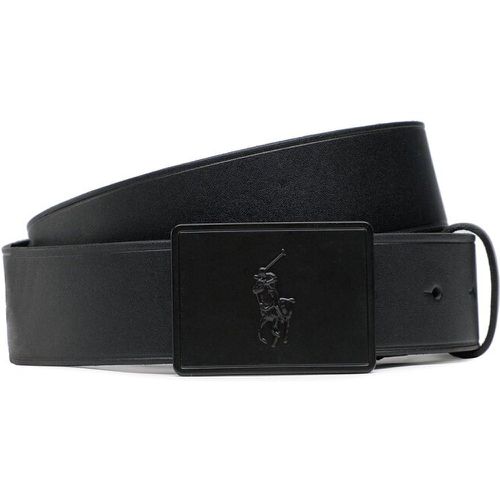 Cintura da uomo - 36mm Pp Plaque Belt 405691693005 Black/Matte Black - Polo Ralph Lauren - Modalova