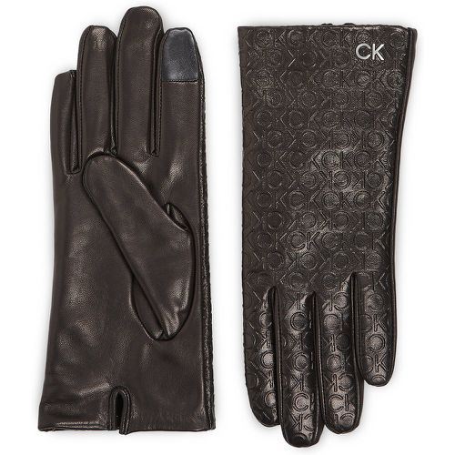 Guanti da donna Re-Lock Emb/Deb Leather Gloves K60K611165 - Calvin Klein - Modalova