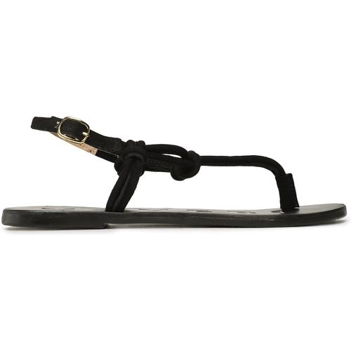 Sandali Suede Leather Sandals V 2.2 Y0 Black Knot Thongs - Manebi - Modalova