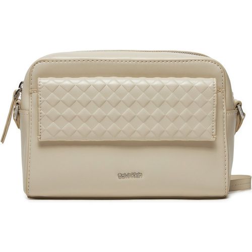 Borsetta Calvin Mini Quilt Camera Bag K60K611884 Écru - Calvin Klein - Modalova