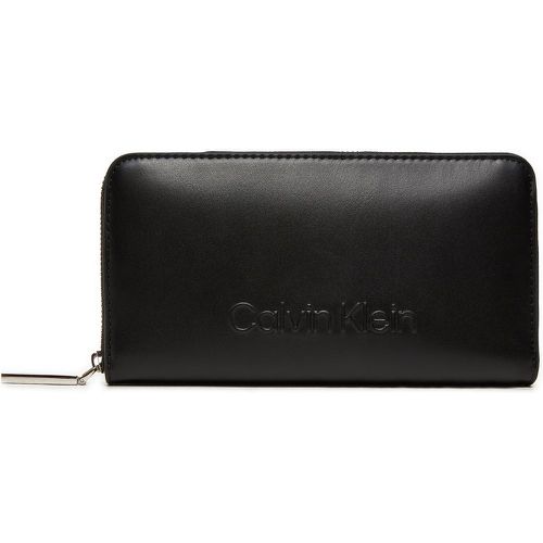 Portafoglio grande da donna Embossed Logo Zip Lg K60K612439 - Calvin Klein - Modalova