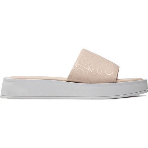 Ciabatte Flatform Slide - Canv Mono HW0HW00893 - Calvin Klein - Modalova