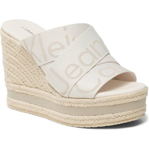 Espadrillas Wedge Sandal Webbing YW0YW00961 Écru - Calvin Klein Jeans - Modalova