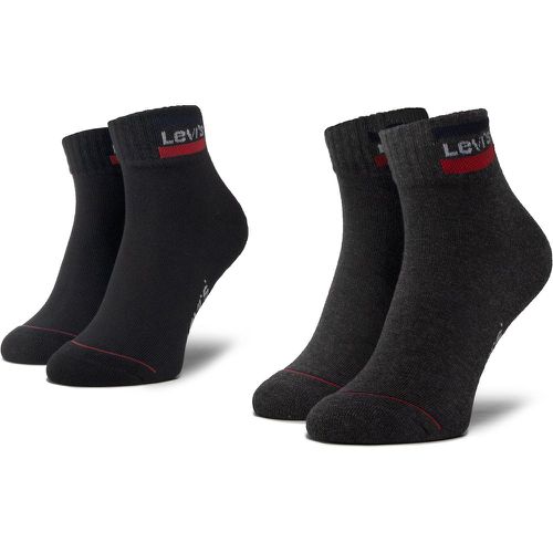 Set di 2 paia di calzini corti unisex 37157-0148 Mid Grey/Black - Levi's® - Modalova